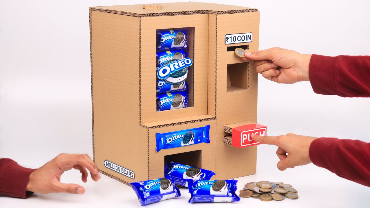 How to Make Oreo Vending Machine From Cardboard | DIY Cardboard Project