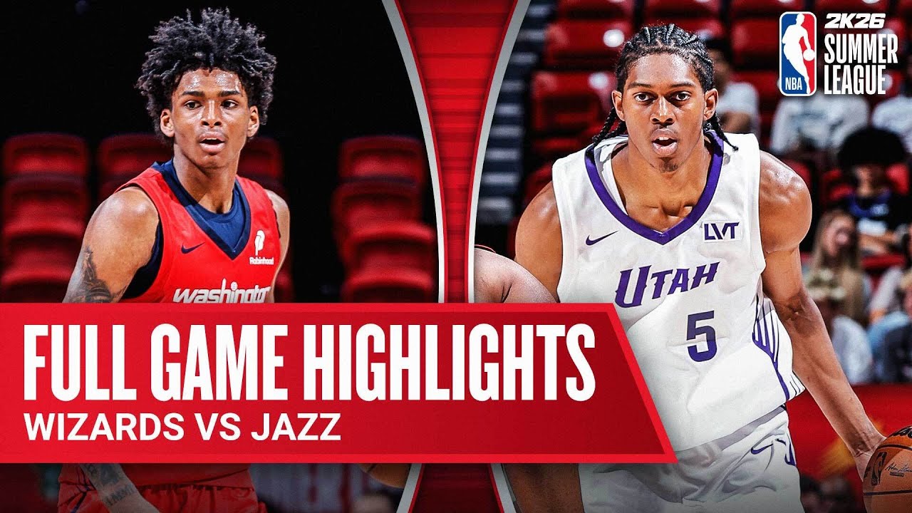 WIZARDS vs JAZZ | NBA SUMMER LEAGUE | FULL GAME HIGHLIGHTS | July 16, 2025