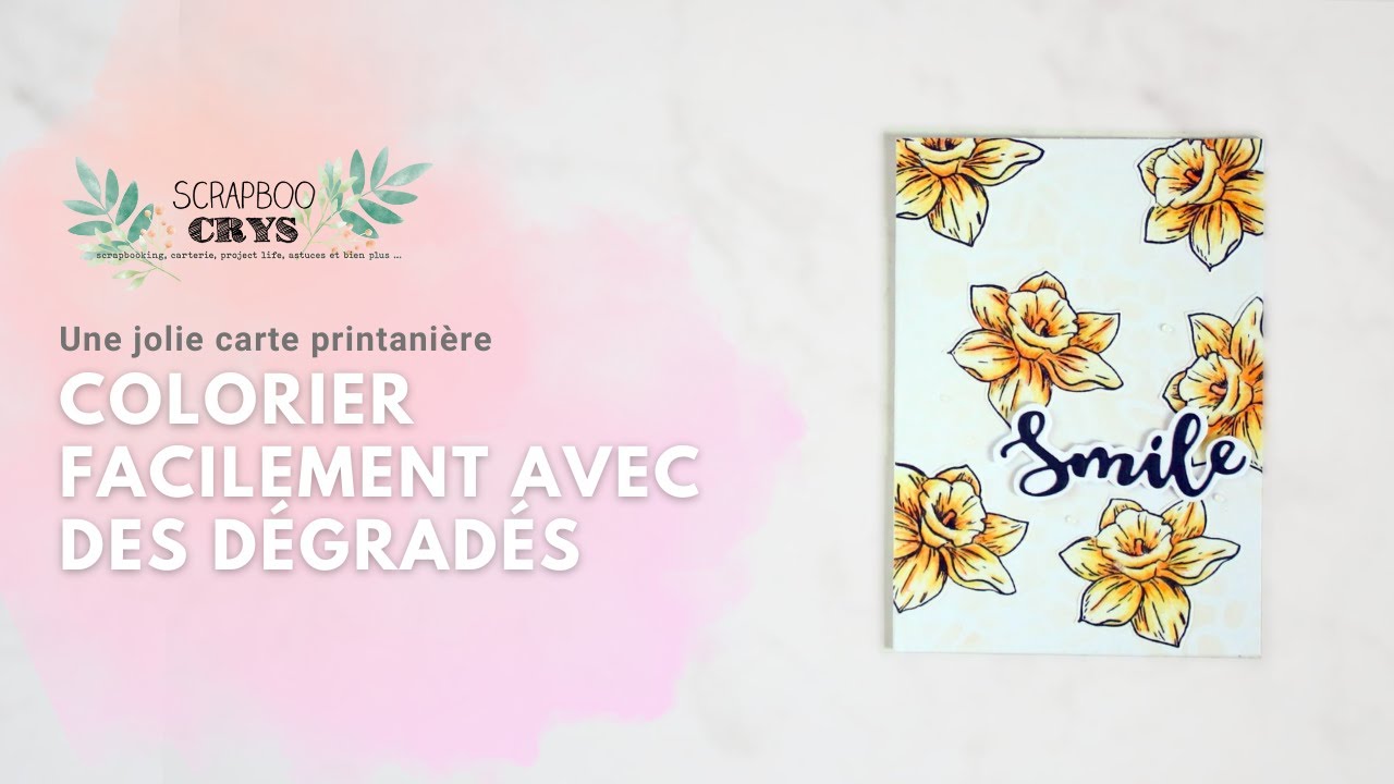 CRAYONS DE COULEURS ACTION 🌸 COLORIER des FLEURS pour une JOLIE CARTE PRINTANIÈRE