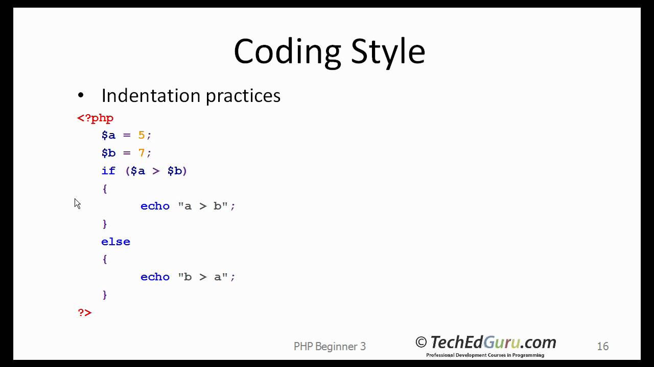 PHP Beginner 3 - Making Decisions, if, switch