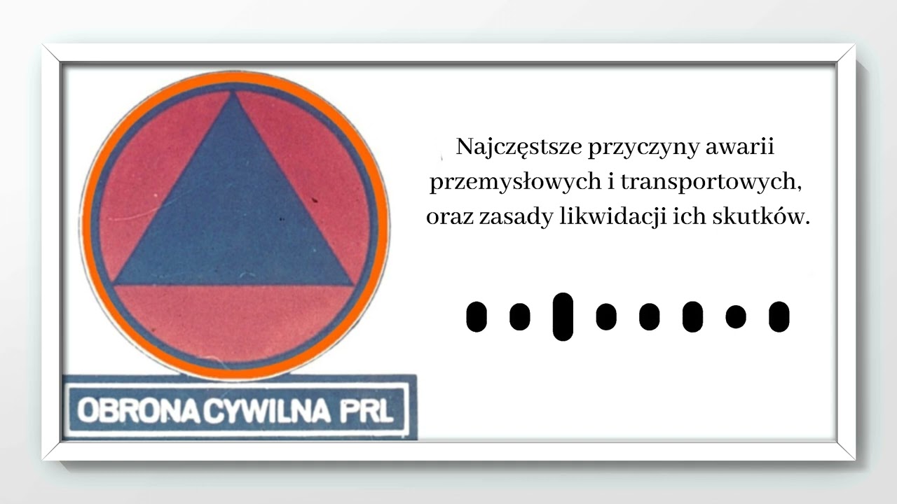 Człowiek i Świat - Najczęstsze przyczyny awarii przemysłowych i transportowych