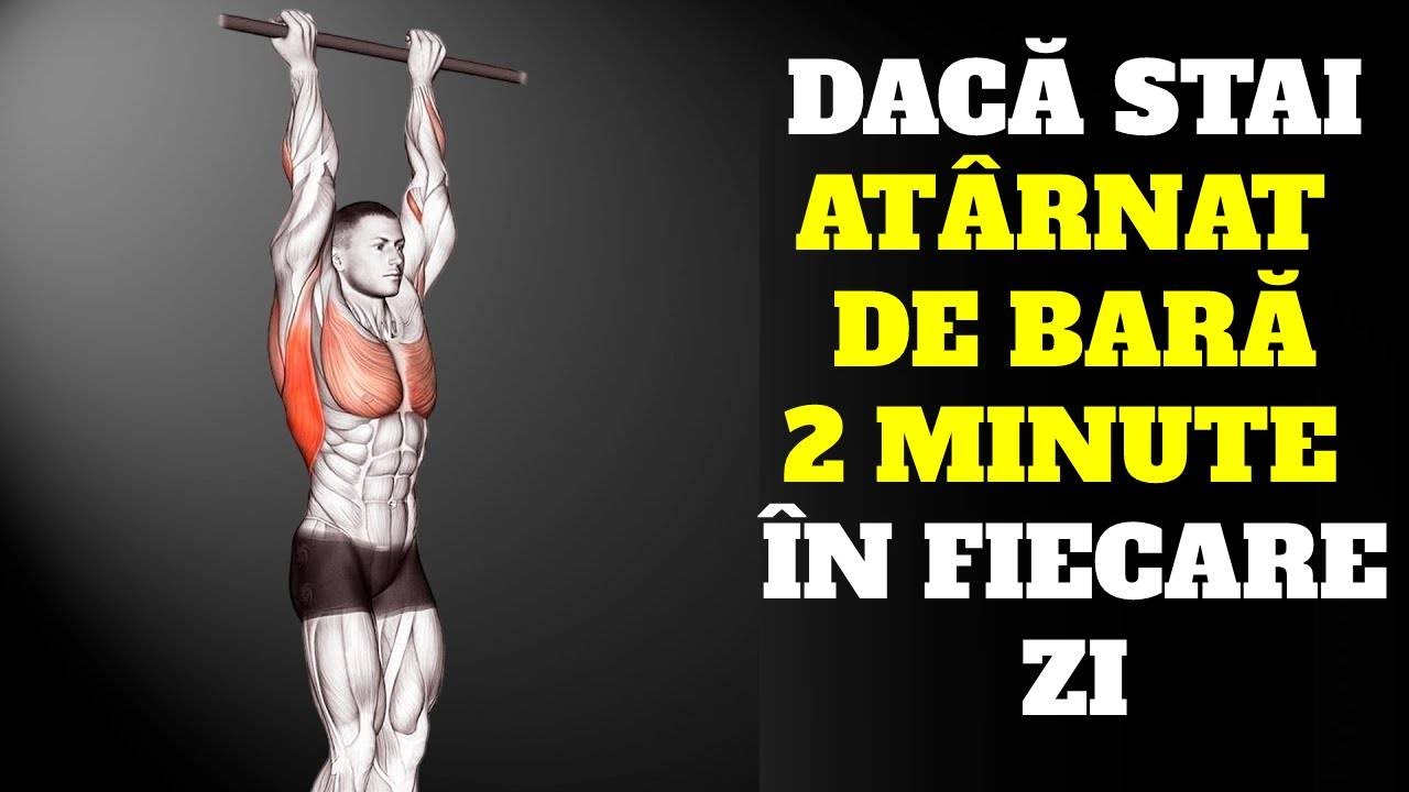 DACĂ VEI STA ATÂRNAT DE BARĂ 2 MINUTE ÎN FIECARE ZI, IATĂ CE SE VA ÎNTÂMPLA CU ORGANISMUL TĂU!
