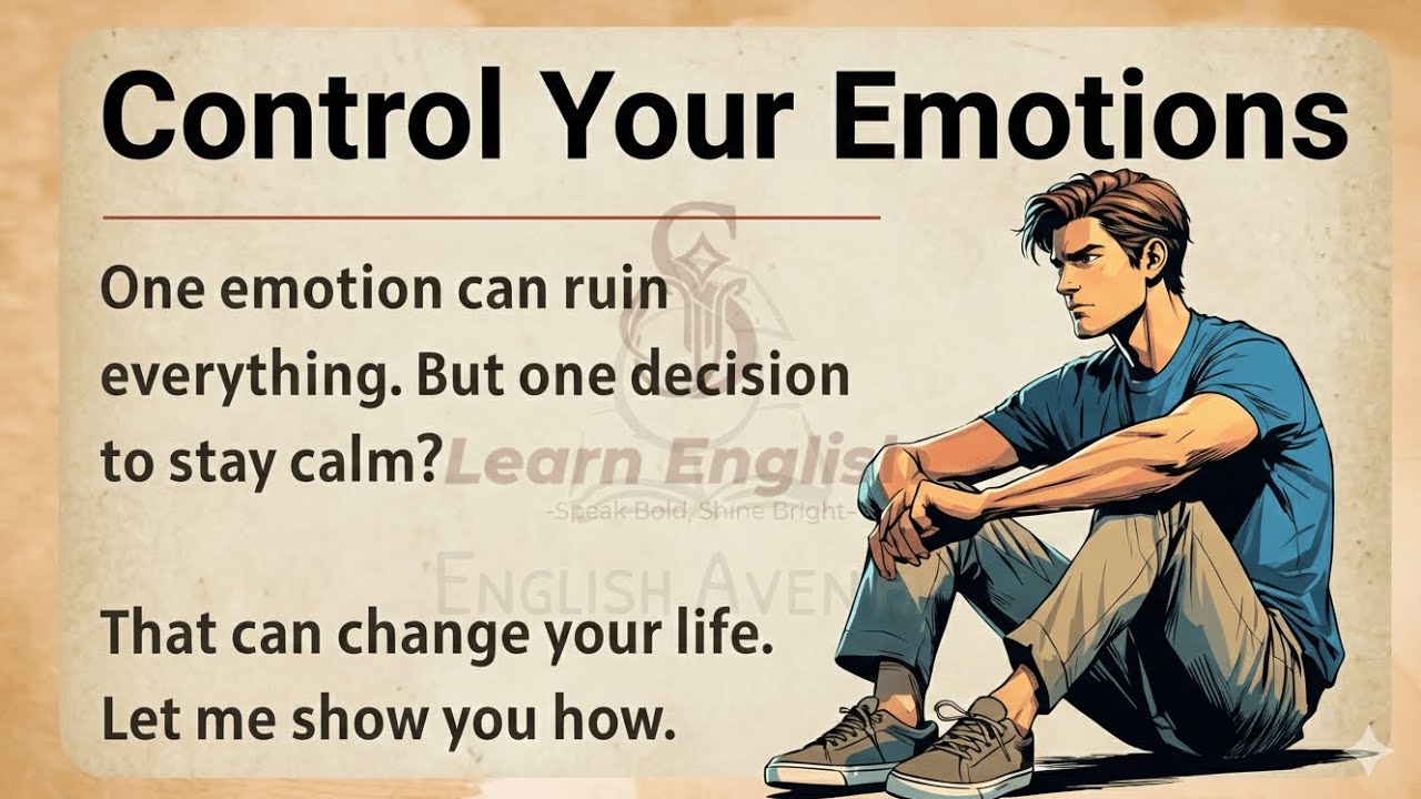 Control Your Emotions, Control Your Life 🔥 || Graded Reader || Improve Your English ✅️