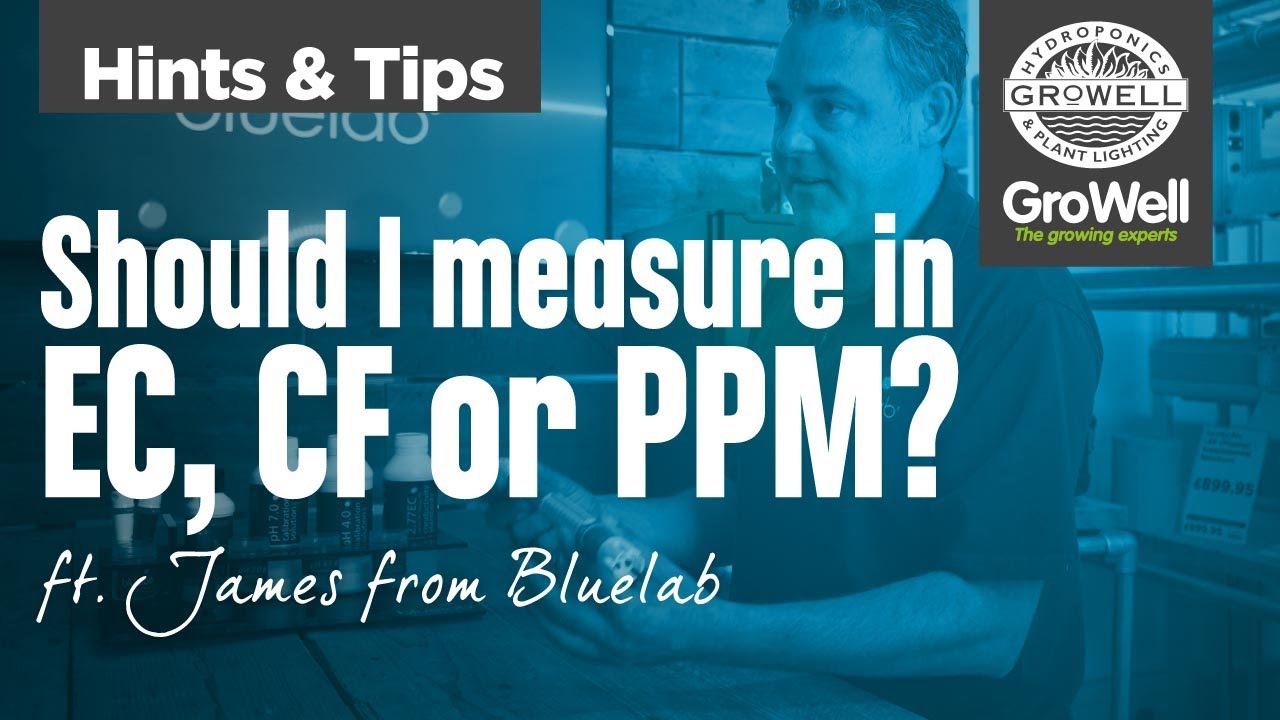 Should I measure in EC, CF or PPM? ft  James from Bluelab | Hints & Tips