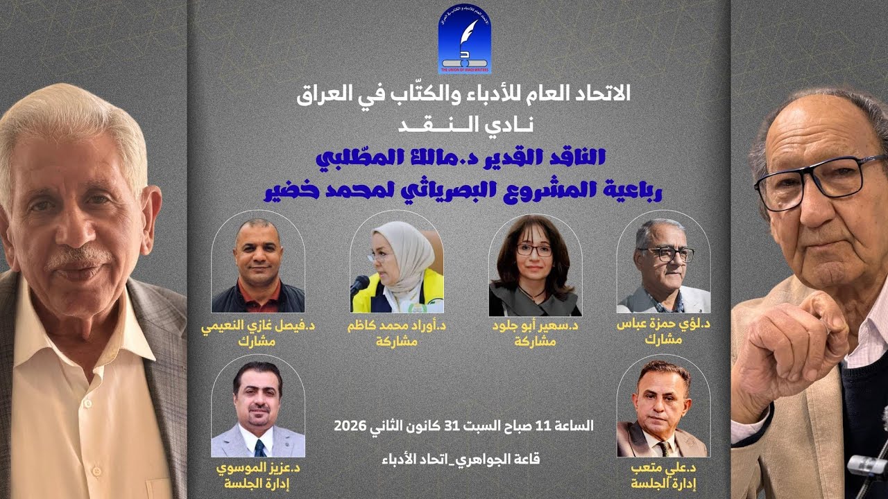 الناقد القدير د. مالك المطلبي / رباعية المشروع البصرياثي لمحمد خضير