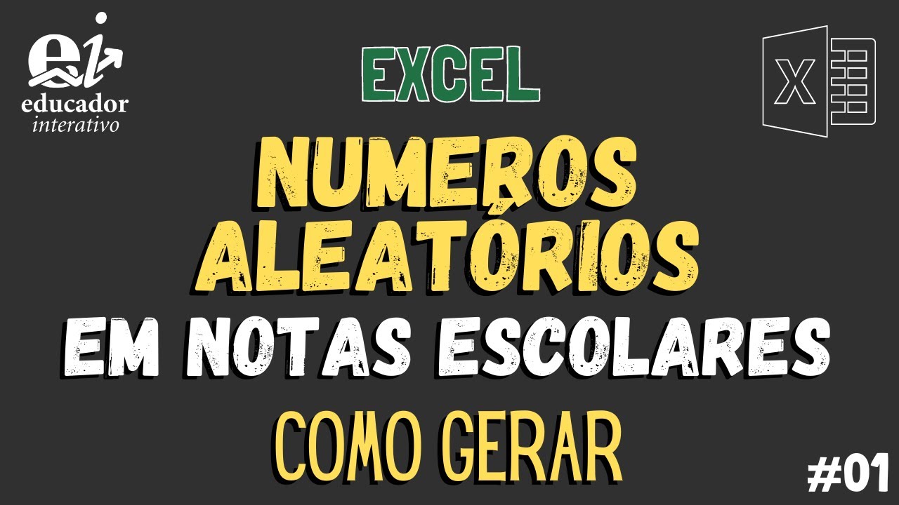 Como Gerar Números Aleatórios em Notas Escolares no Excel 01