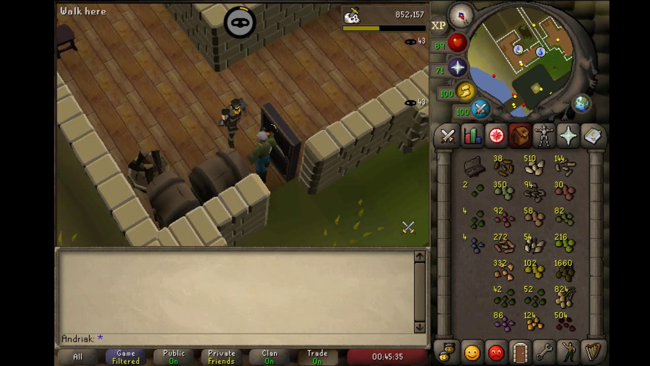Hosidius master farmer trap spot OSRS