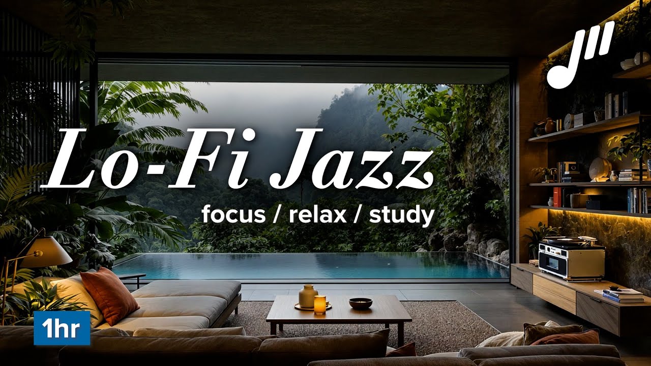 1-Hour Misty Canyon Vibes for Focus / Relax / Study 🌿🌫️ [lofi jazz] - lljr Vol. 1 Mix