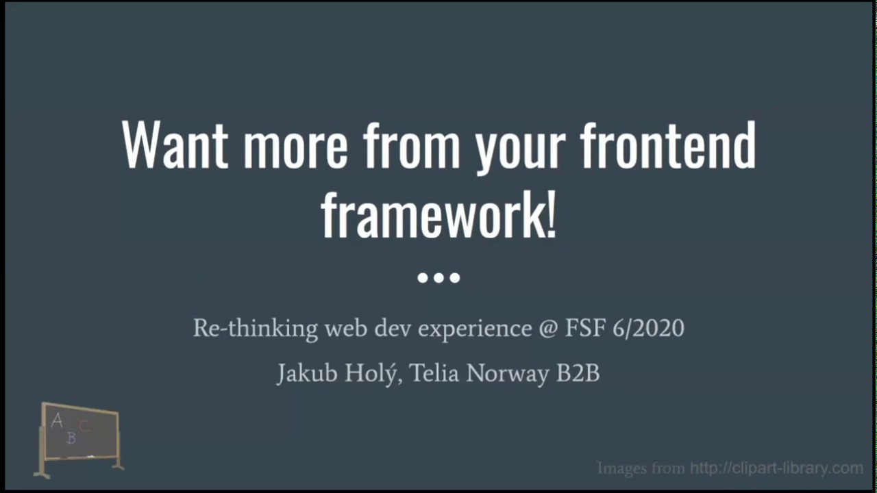 Want more from your frontend framework! Rethinking the web development experience.