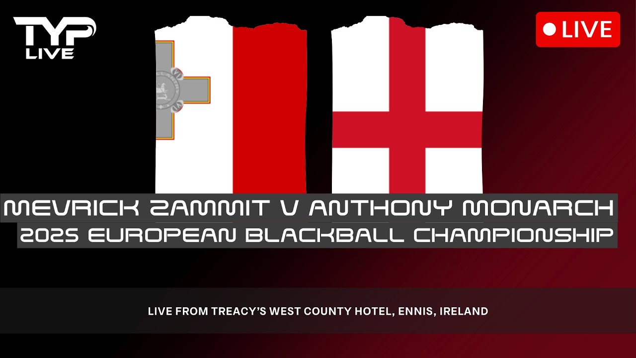 Mevrick Zammit v Anthony Monarch Mens Final | 2025 EBA European Blackball Championships
