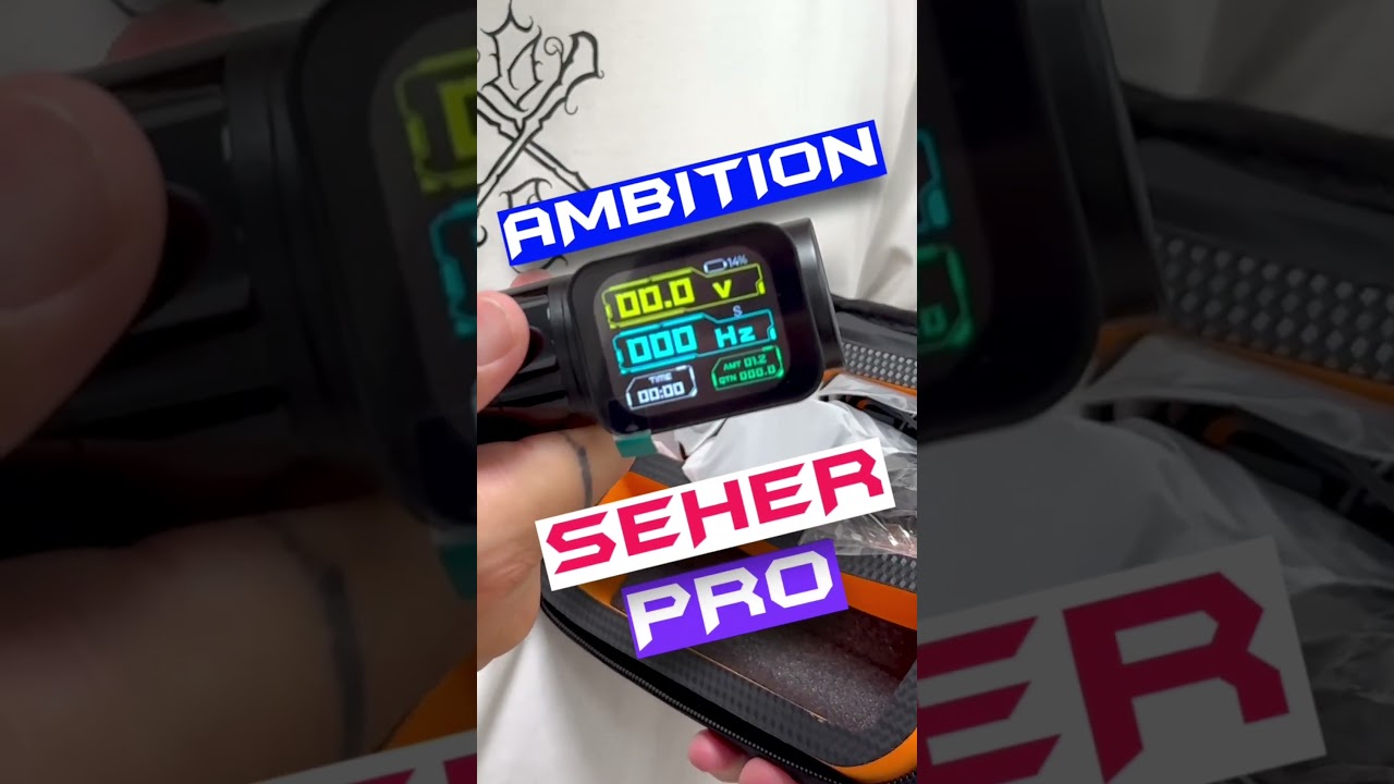 ROTATIVA Tattoo AMBITION SEHER PRO | con ULTRA PANTALLA 