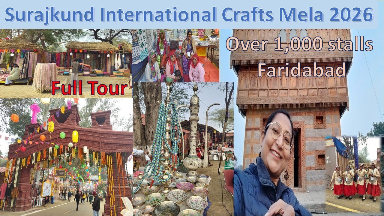 Surajkund International Mela 2026 Egyptian Delhi Meghalaya UttarPradesh regional textiles traditions