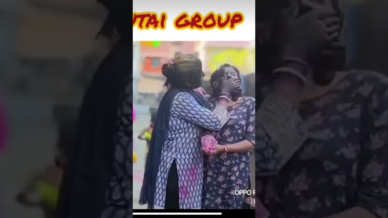 BLACK HOLI PUTAI😂 bhabhi ko bhoot bana dala ✨ #holiputai #holi