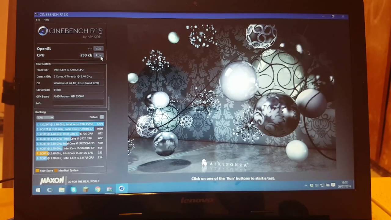 Intel i5 4210U Benchmarks