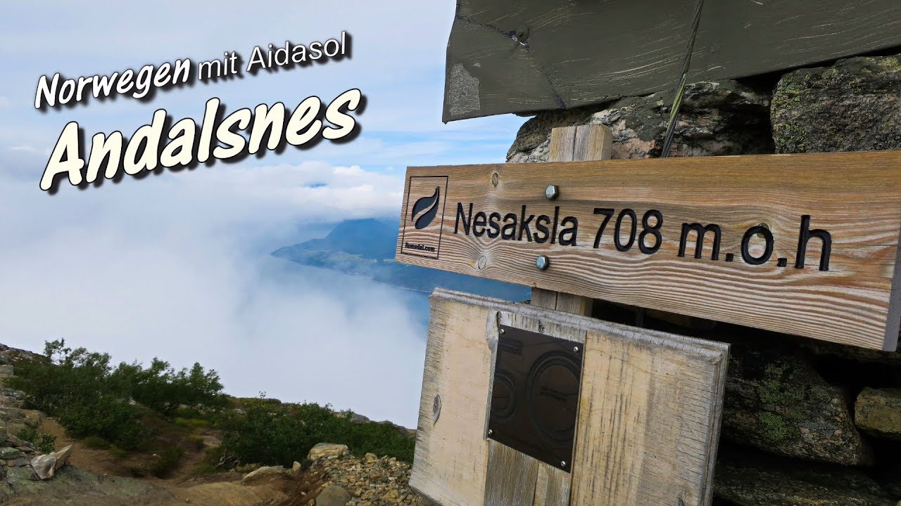Andalsnes Norwegens Fjorde Kreuzfahrt mit AIDAsol Hiking Tour Rampestreken und Nesaksla