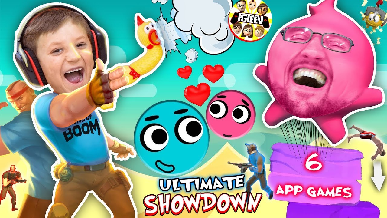 LOVE BALLS Challenge! FGTEEV MOBILE GAMES SHOWDOWN! Dad vs Son Gameplay/Skit