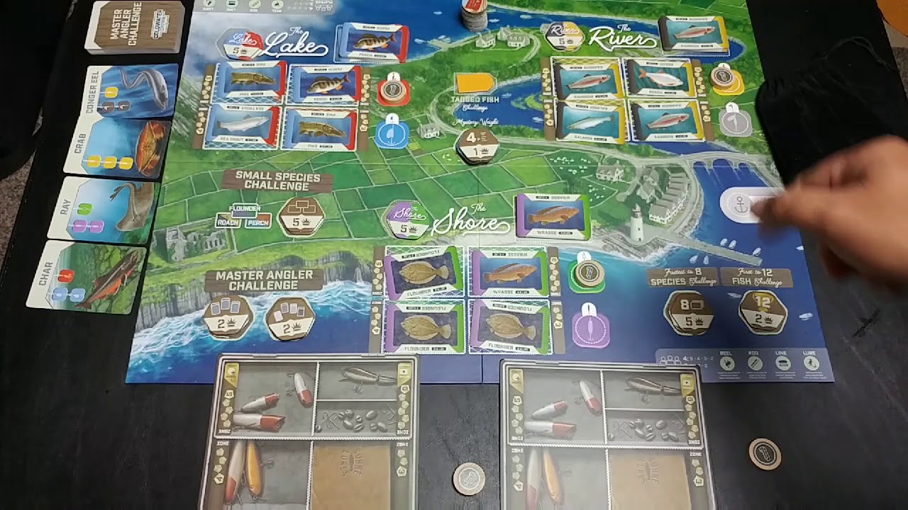 How to play Coldwater Crown Fishing Board Game