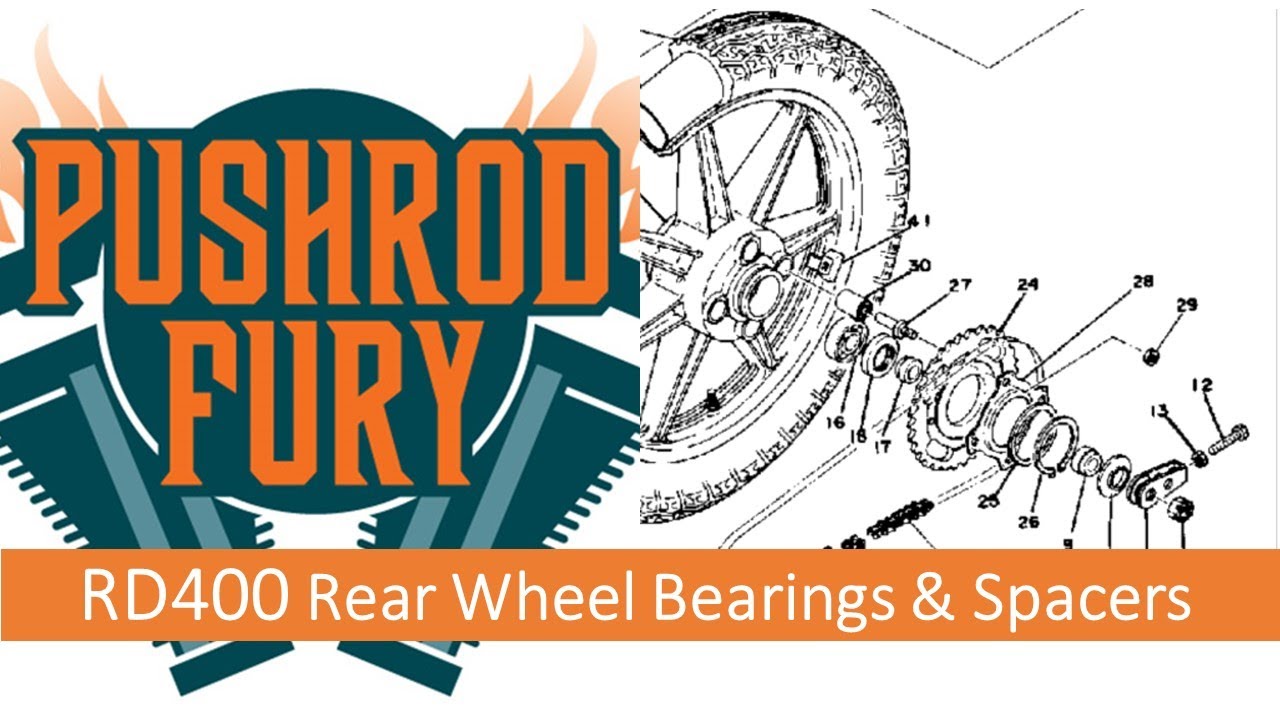 Yamaha RD400 Restoration - Rear Wheel Bearings and Spacers Ep.11