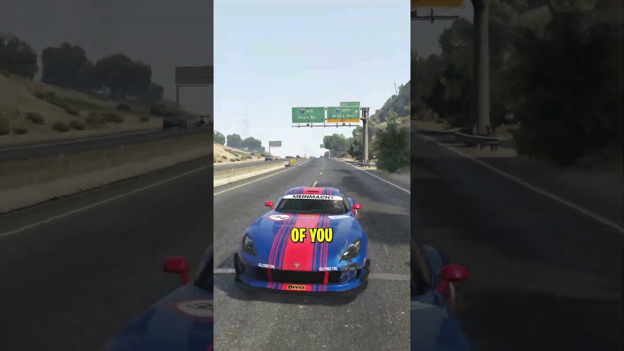 I Vanished Every Car In Front Of Me In GTA 5 With One Trick
