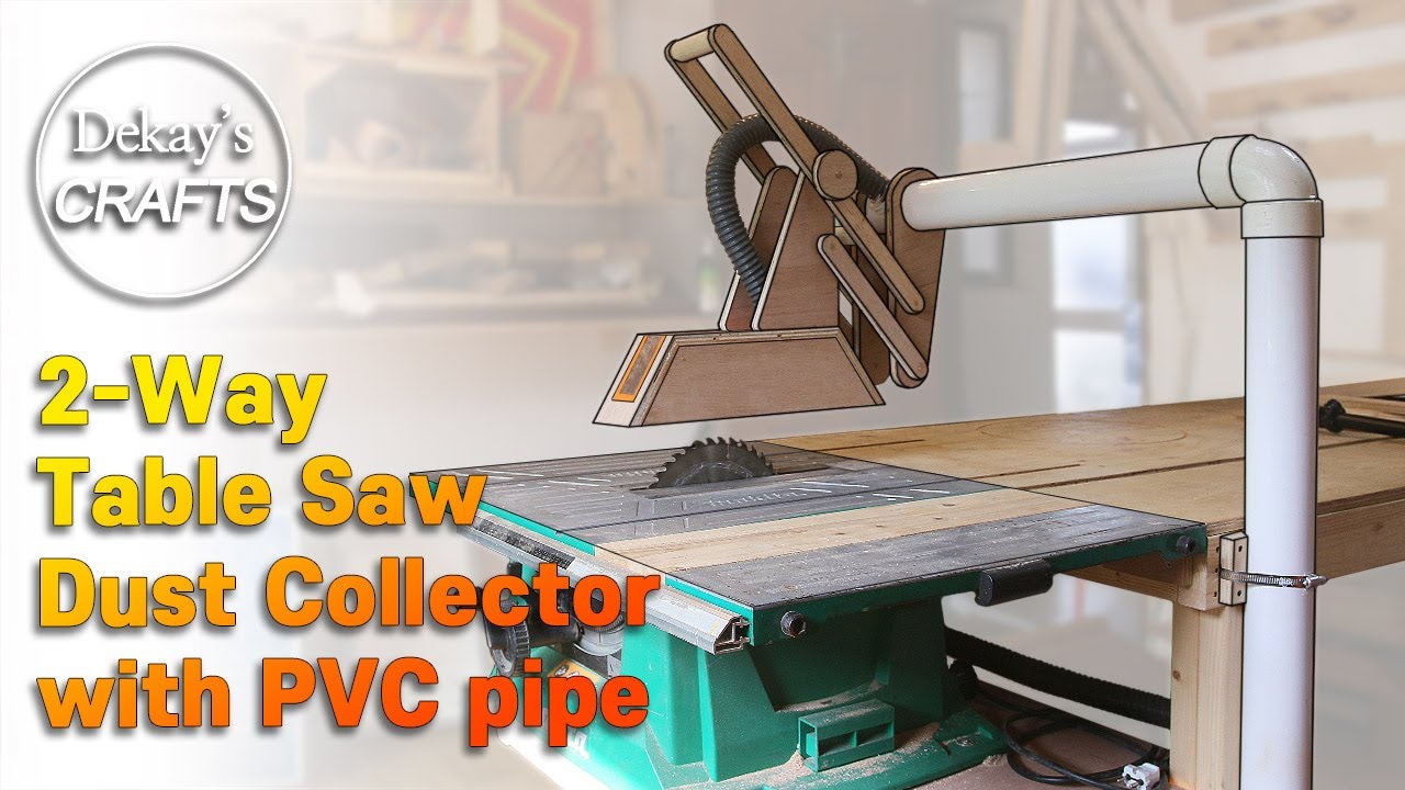 Труба ПВХ Table Saw Dust Collector для небольшого магазина [изделия из дерева]