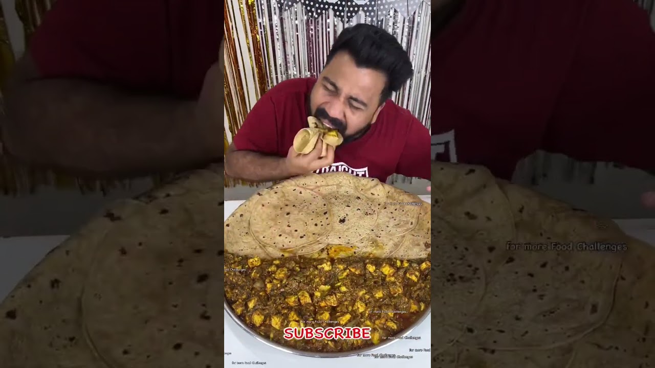 4KG KADHAI PANEER & BUTTER ROTI CHALLENGE😍🔥 #shorts #foodie #foodlover