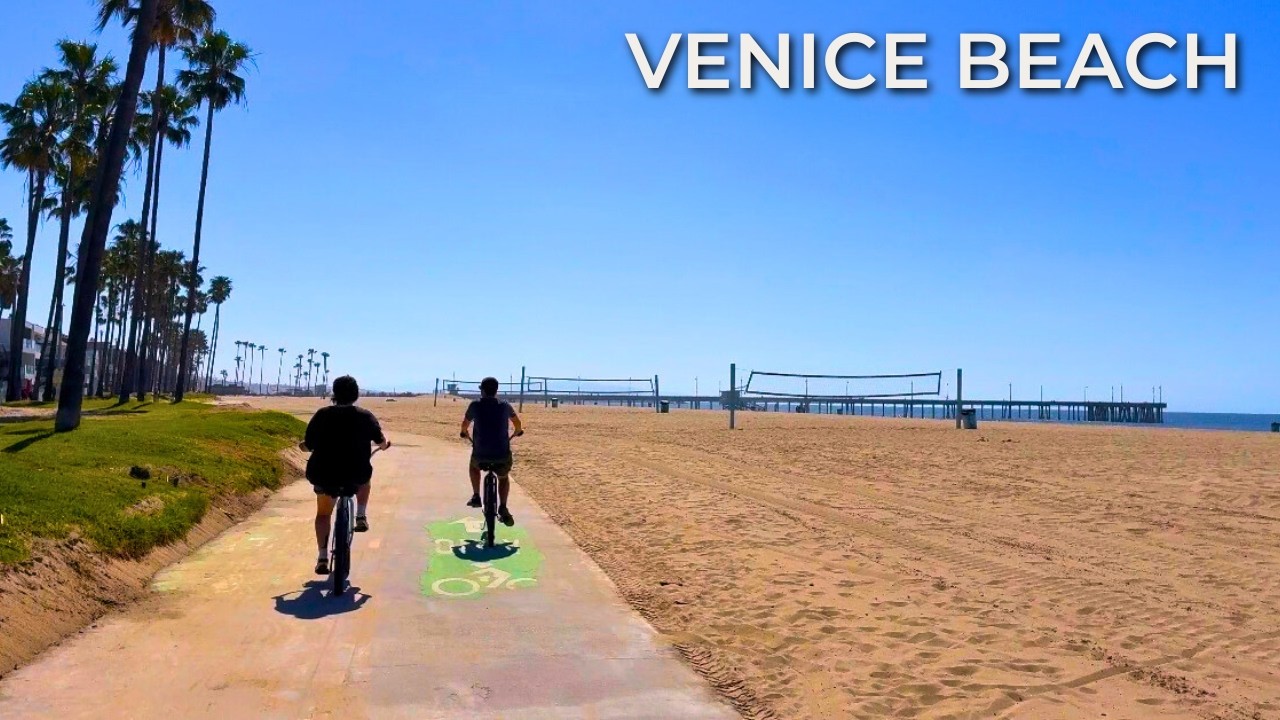 ☀️ Relaxing Venice Beach Walk l Pier to Skate Park & Back | 4K 60FPS