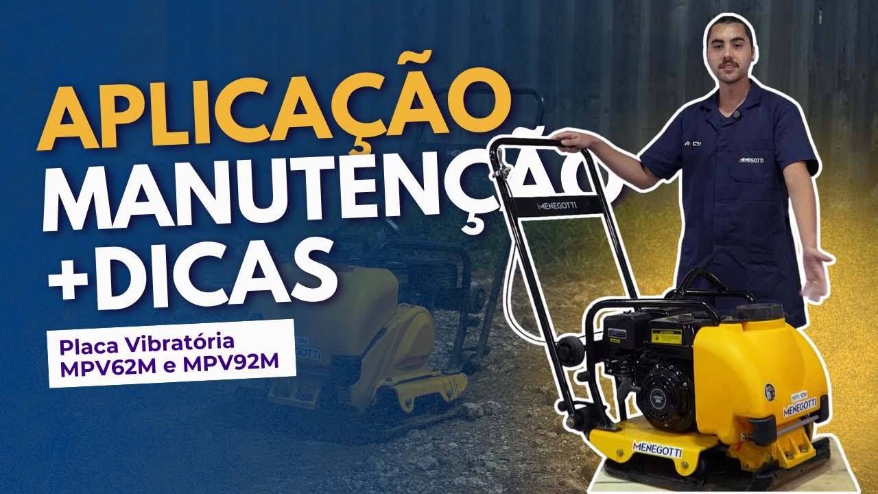 Placa Vibratória MPV62 e MPV92 Menegotti é a escolha ideal?