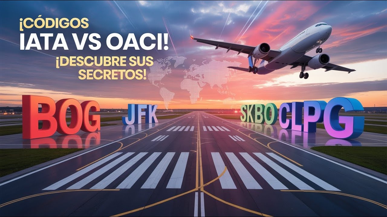 ¿Qué significan los códigos IATA y OACI? 🛫🌍 Descubre los secretos de los aeropuertos ✈️🧠