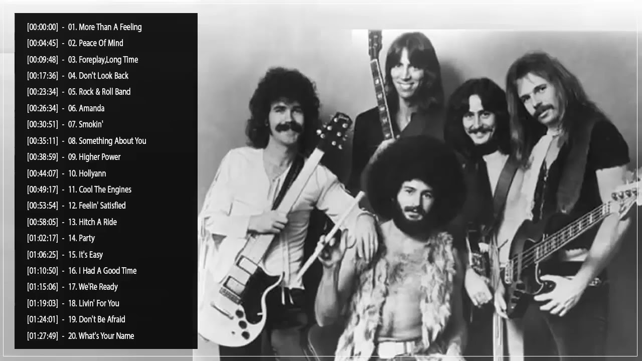 Boston &ndash; Greatest Hits Playlist 🎸 | More Than a Feeling, Amanda, Don&rsquo;t Look Back, Rock Classics