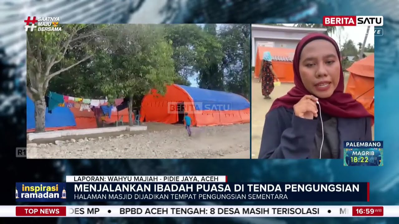 Pengungsi Pidie Jaya Harus Menjalani Ramadan di Tenda Pengungsian #beritasatu