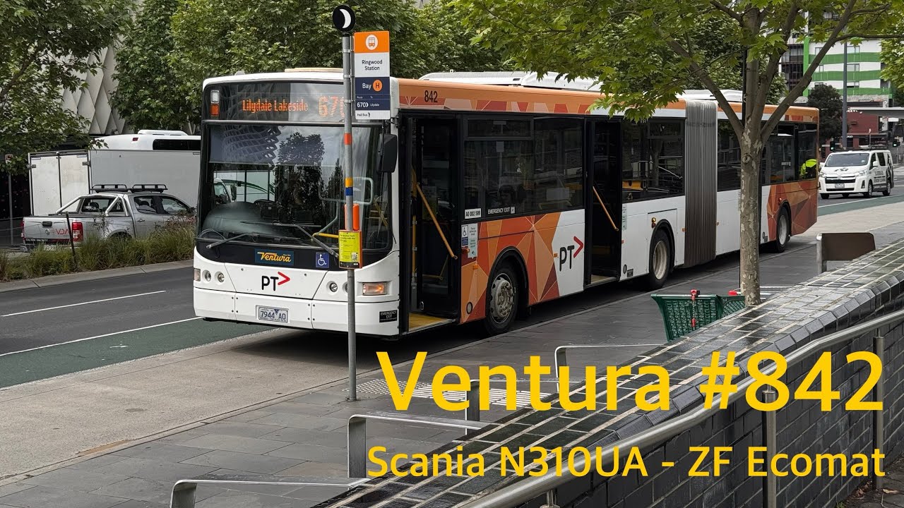 Ventura Lilydale Bus 842 (Scania N310UA, CR228L Articulated, Route 679)
