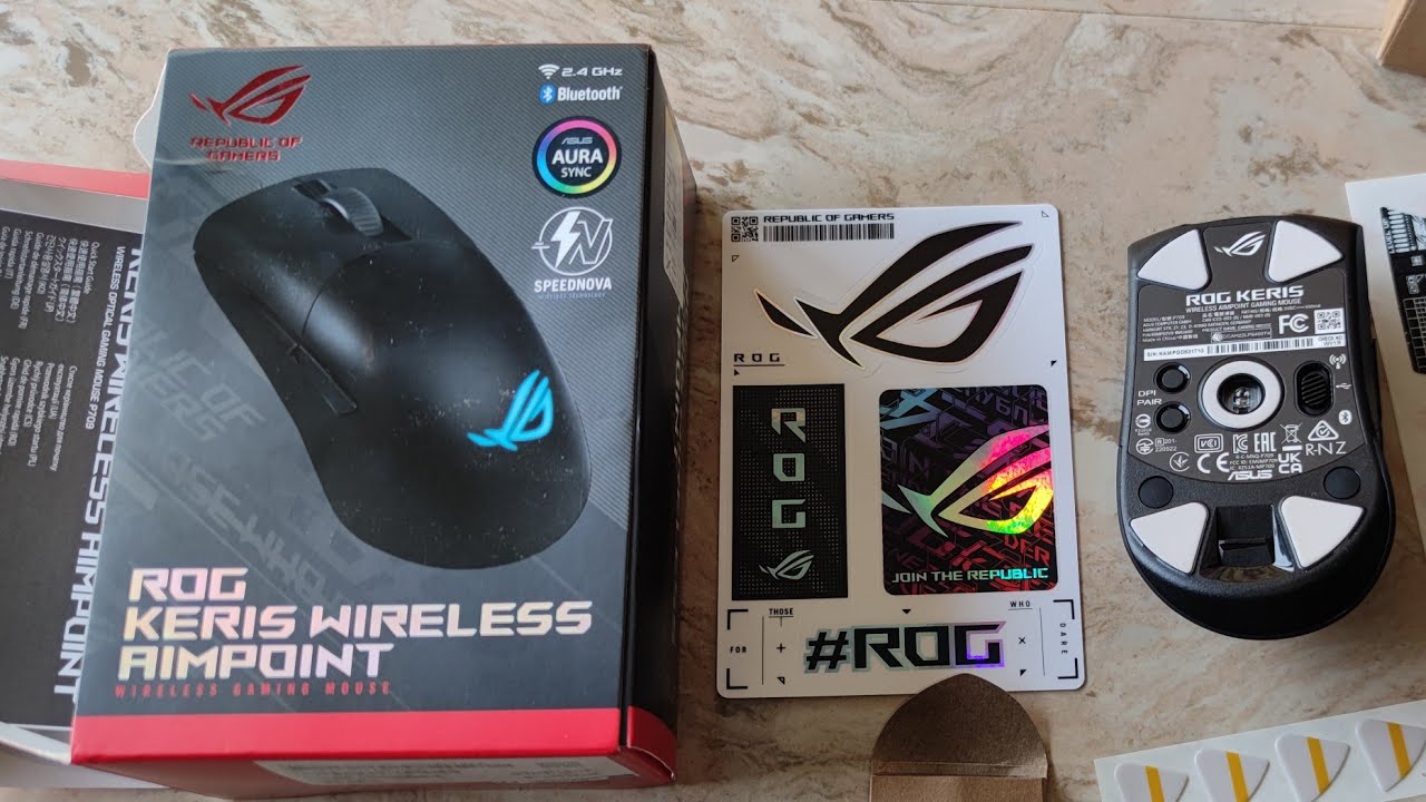 ASUS ROG Keris Bluetooth And Wireless Mouse Unboxing and Review #asus #asusrog #asus