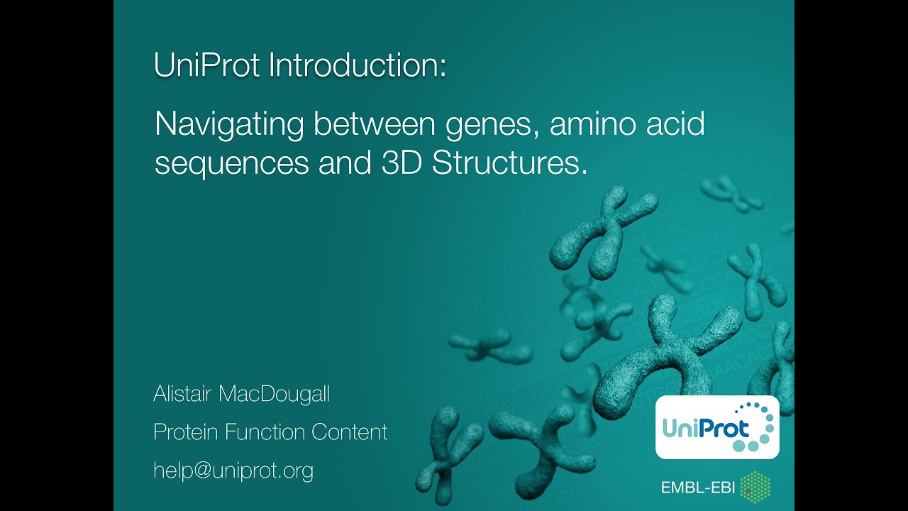 UniProt: Navigating between genes, amino acid sequences and 3D structures