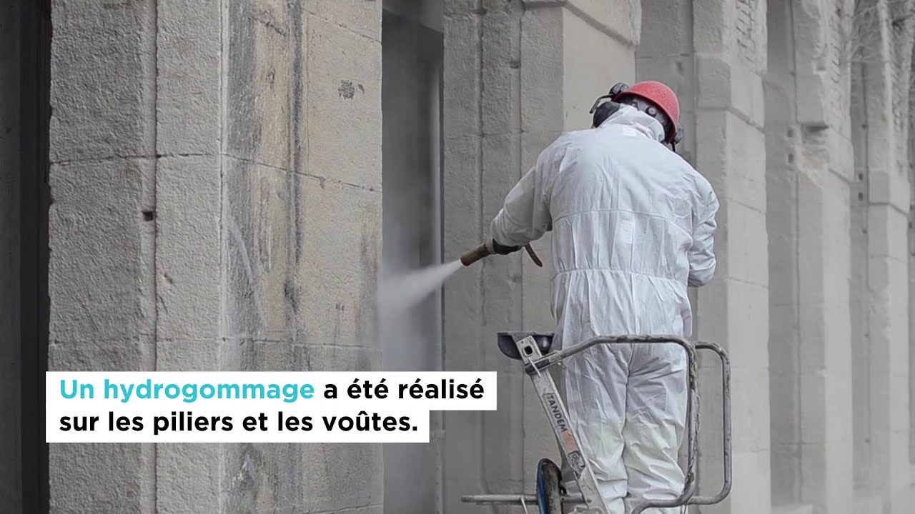 Hydrogommage et nettoyage cryogénique de la Cité des Savoirs de Saint-Étienne