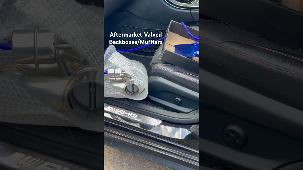 Aftermarket valved backboxes/mufflers. Remote keyfob #c43 #amg #cartok #exhaust #valvedexhaust #m3