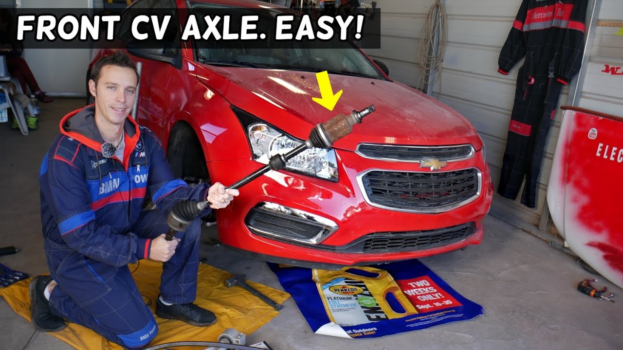 CHEVROLET CRUZE FRONT CV AXLE REMOVAL REPLACEMENT. CHEVY CRUZE