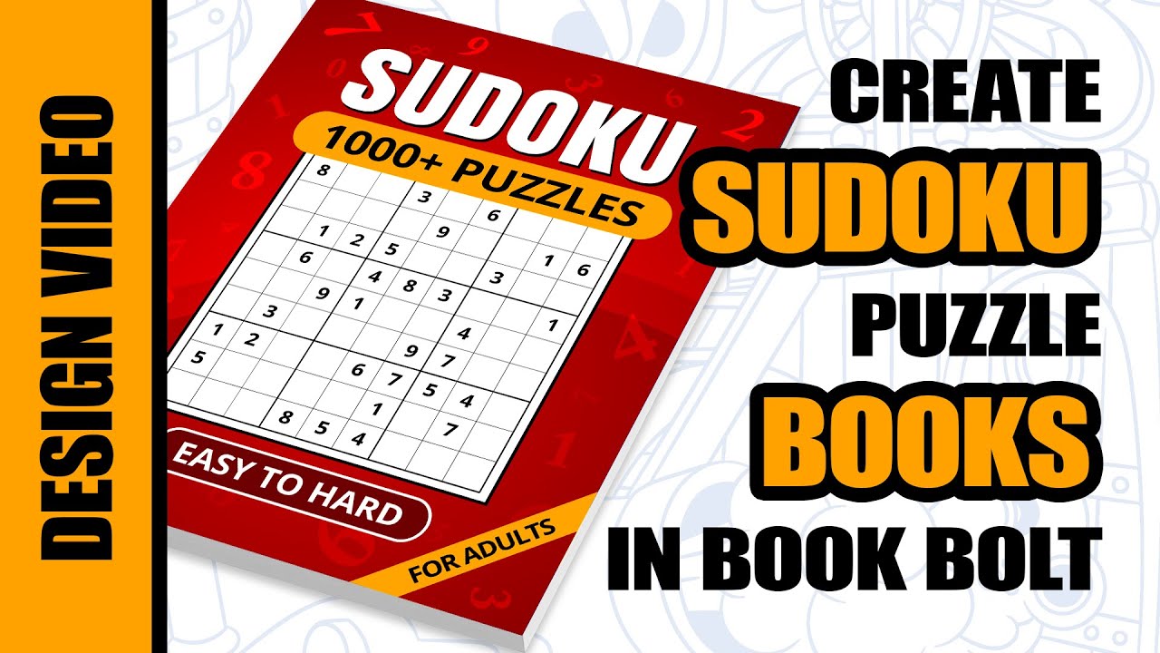 Create Sudoku Books in Book Bolt to Sell on Amazon