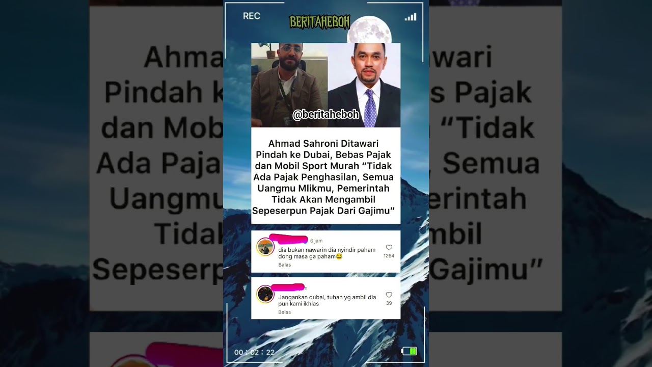 viral‼️ Ahmad Sahroni ditawari pindah ke Dubai #viral #beritaheboh #beritaupdate #beritaviral #fyp