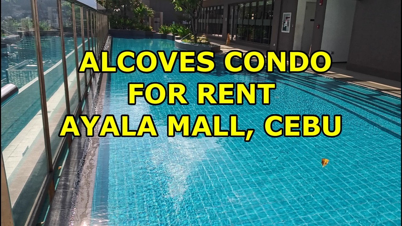 ALCOVES 1 BR CONDO FOR RENT WITH BALCONY! AYALA MALL, 2 POOLS, GYM