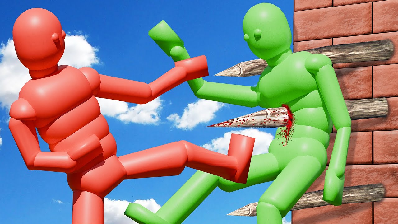 Dynamic AI Fight in Realistic Simulations with Active Ragdoll Physics! (Compilations)