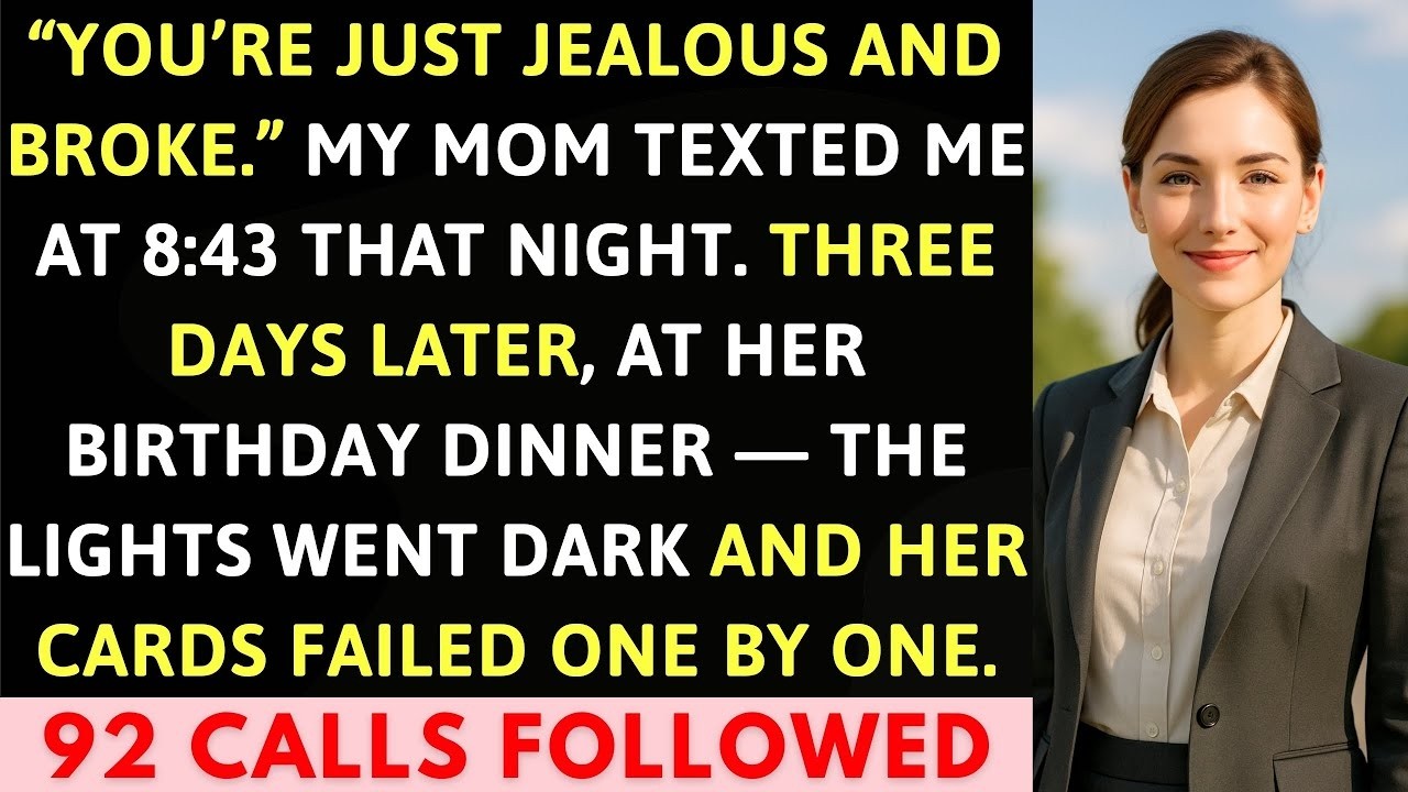 Mom Said “You’re Just Jealous And Broke ” So I Froze Every Account—And 92 Calls Followed