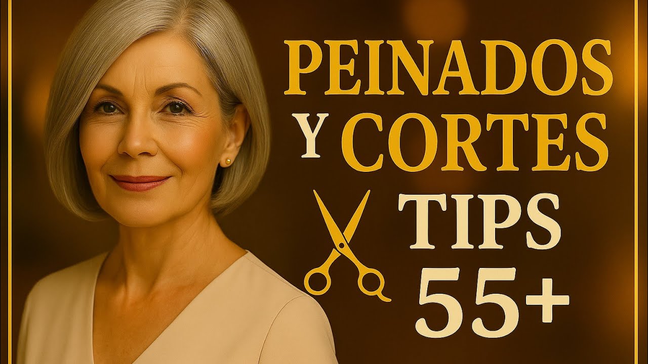 Los mejores cortes de pelo & consejos de peinados para dama 55+ 60+