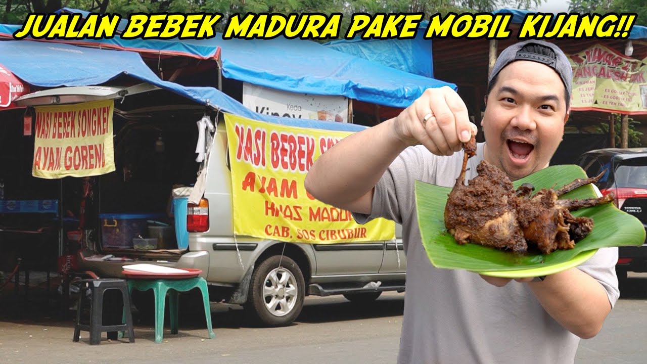 JUALAN BEBEK MADURA DI DALEM MOBIL, LANGSUNG BANTAI 2 POTONG GEDE!!