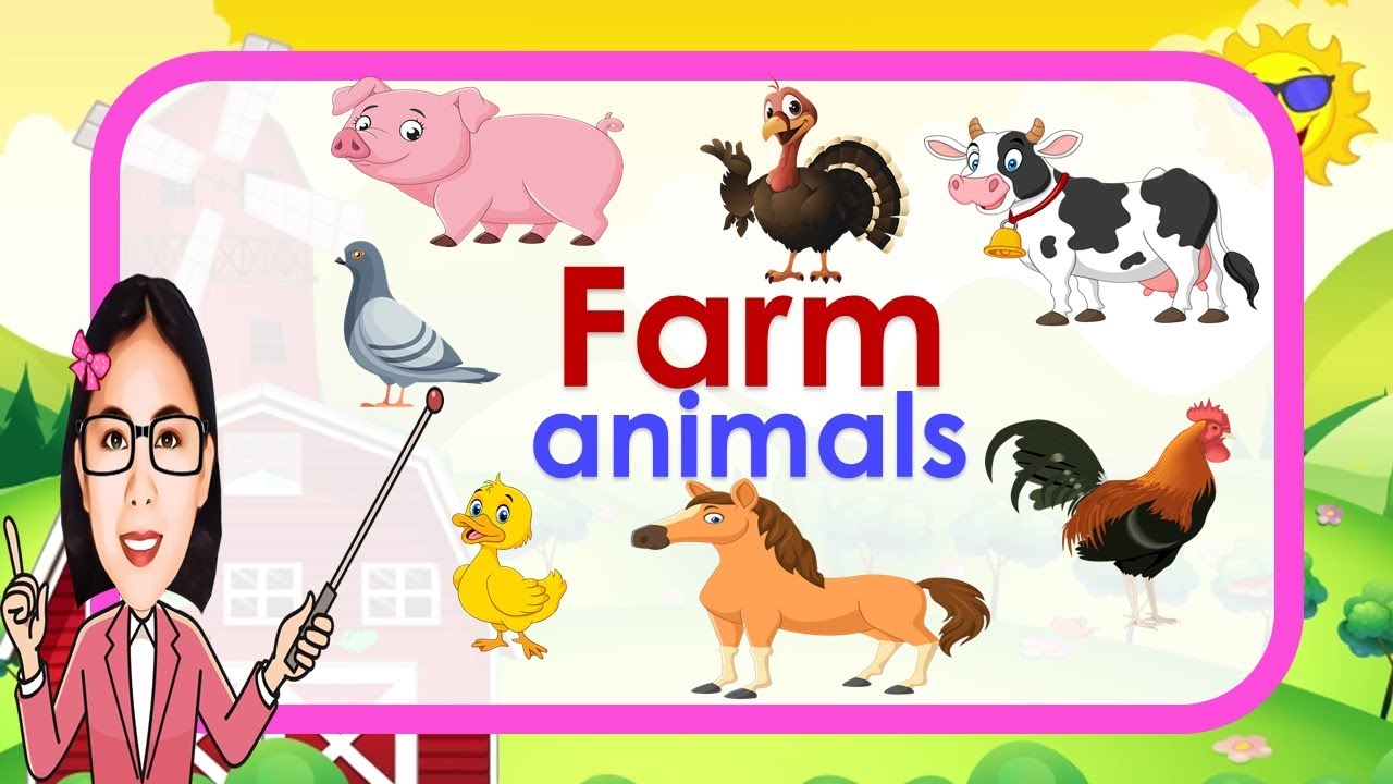 Farm Animals || Learn Farm Animals || Animals video for Kids