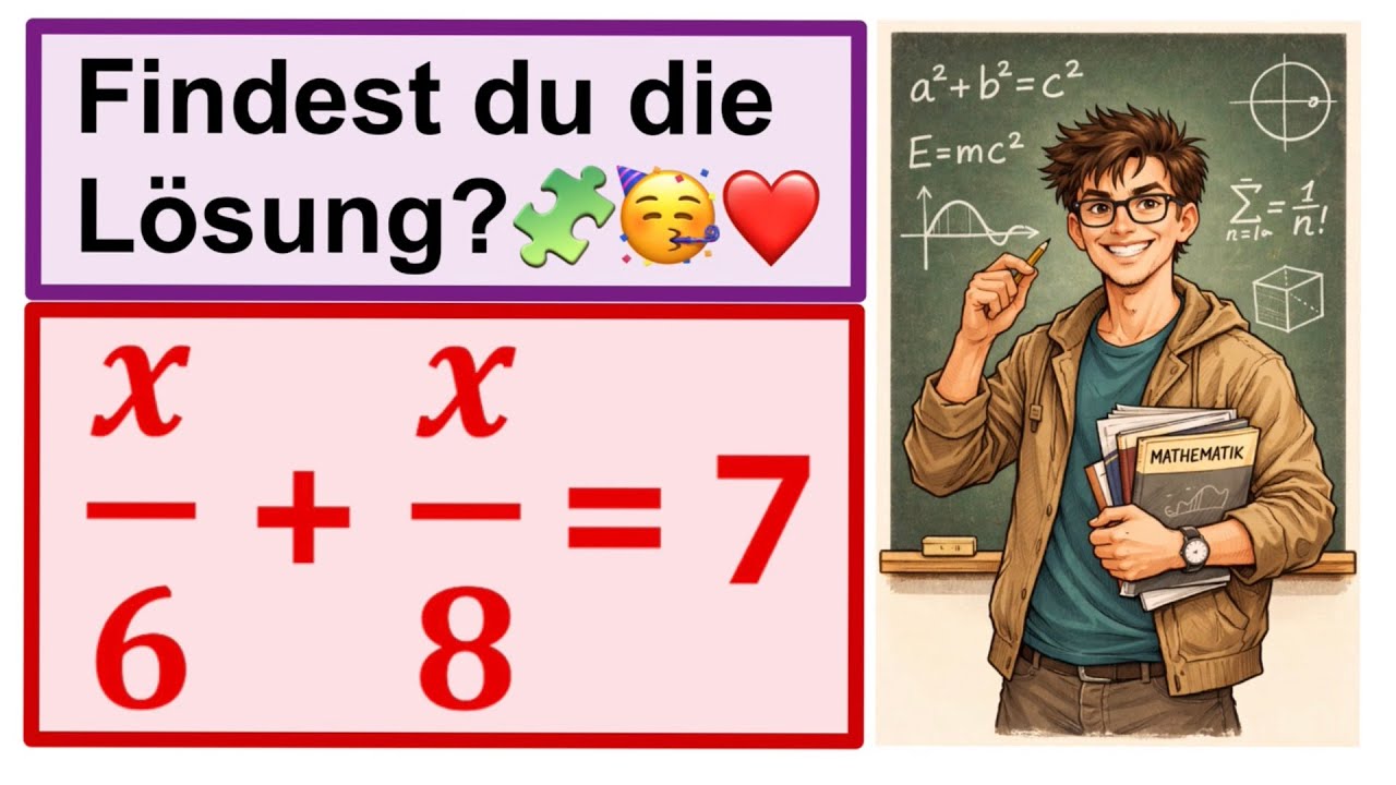 Findest du die Lösung? Brüche und Gleichung