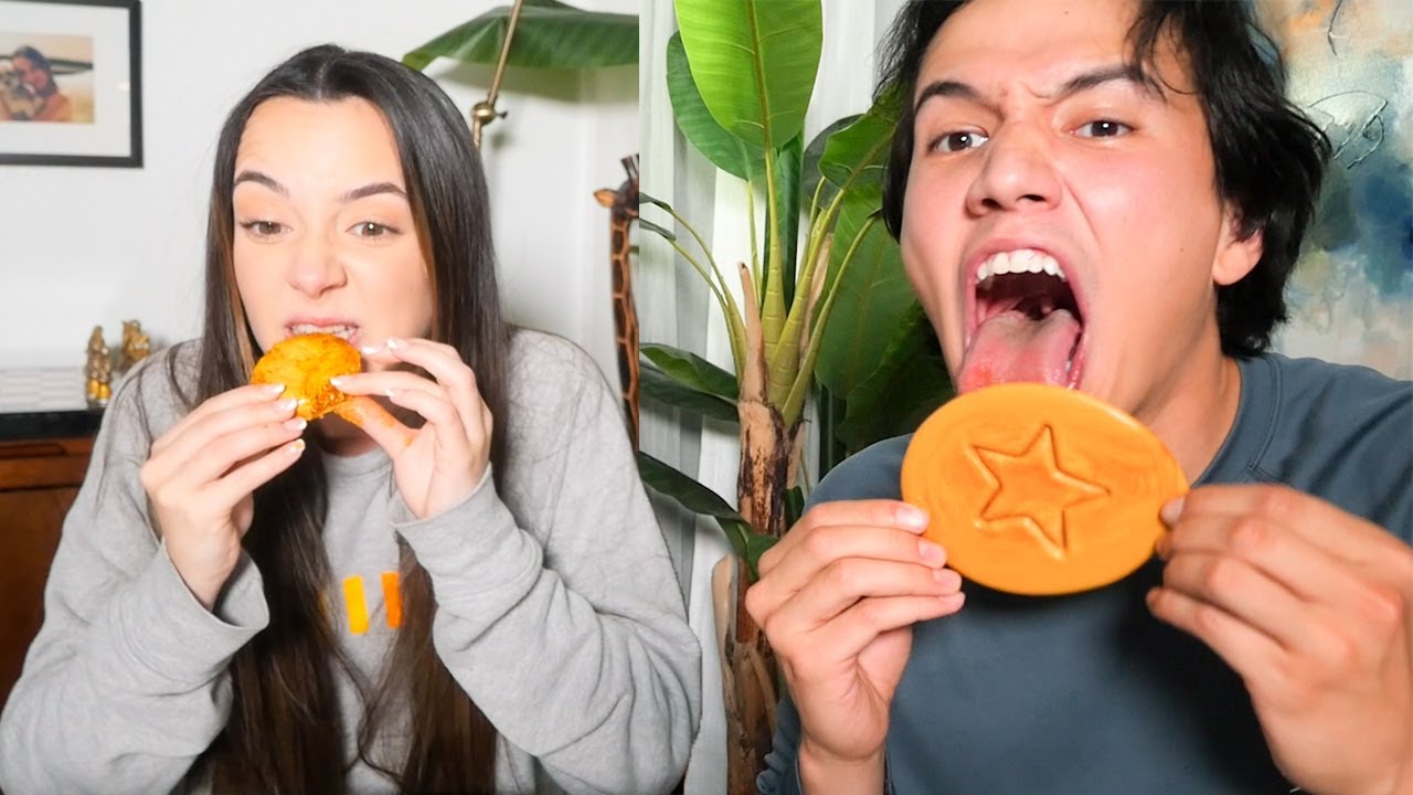 Trying The Squid Game Honeycomb Candy Challenge