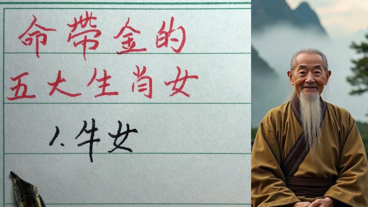 老人言：命裡帶金的女人！越老越有錢的五大生肖，後半生福氣滿滿 #硬笔书法 #手写 #中国书法 #中国語 #毛笔字 #书法 #毛笔字練習 #老人言 #中國書法 #老人 #傳統文化