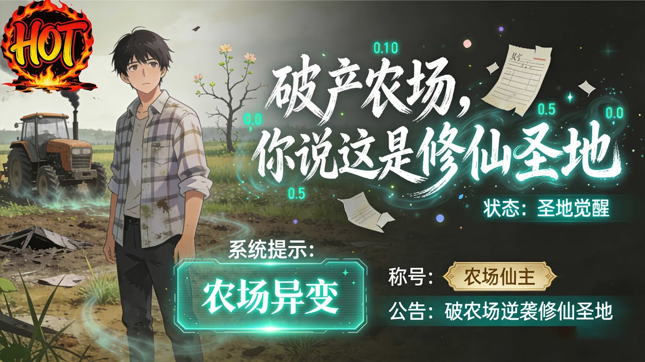 ✨【强推】《破产农场，你说这是修仙圣地》1--100集王大锤遭女友柳如烟骗婚，用爷爷千万拆迁款买下其家中亏损农场，对方随即悔婚。他意外激活超级农场系统#穿越 #末世 #异能 ##动态漫画# 漫野推文