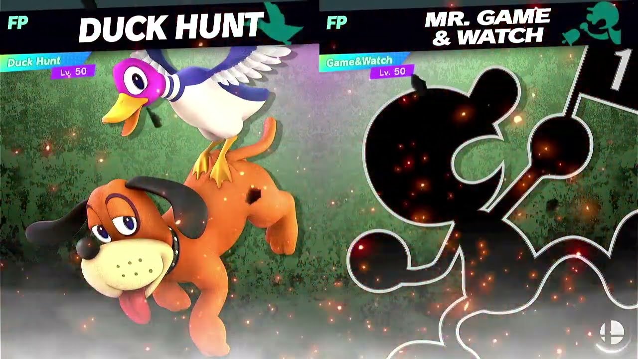 Super Smash Bros Ultimate Amiibo Fights Duck Hunt vs the World #26 vs Mr Game&Watch