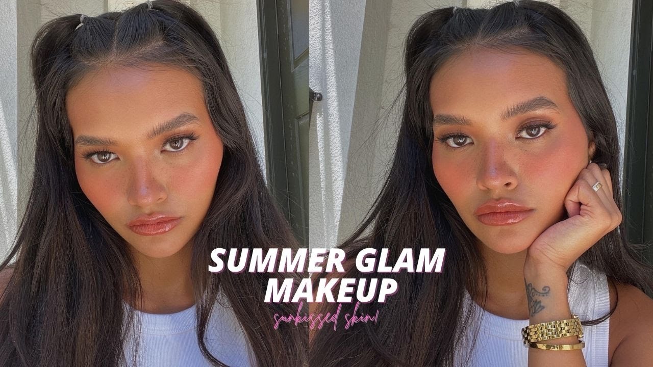 Glam Summer Skin Makeup! SUNKISSED SKIN | NICOLE ELISE